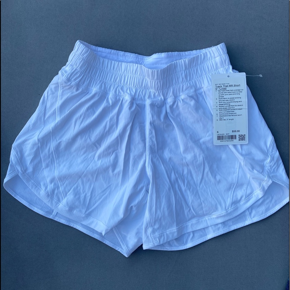 NWT Lululemon Track That Mid Rise Shorts 5”